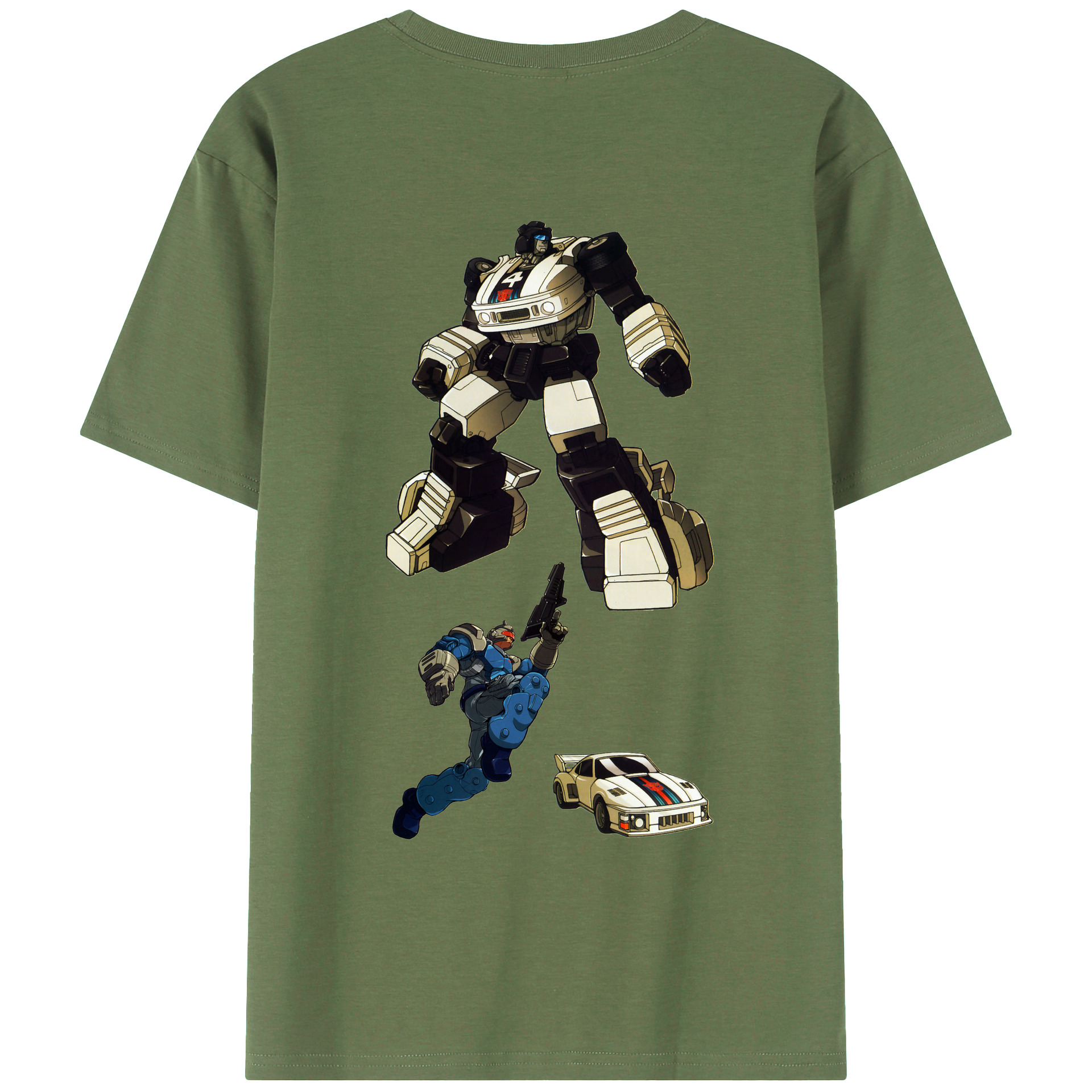 （画像用）  綿100％ メンズ半袖Tシャツ（バックプリント） 通気性